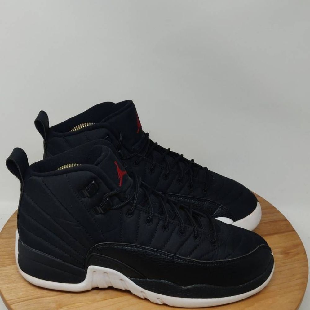 Nike Air Jordan 12 Retro BG Neoprene Sneaker- Women- Size 8.5-Black[153265-004]